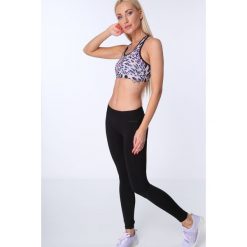 Legginsy sportowe bezszwowe czarne MR81182. Czarne legginsy sportowe damskie Fasardi, s, bez wzorów. Za 59,00 zł.