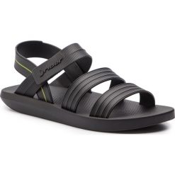 Sandały RIDER - Rush Papete 11395 Black/Green 21675. Czarne klapki męskie Rider, bez wzorów, z tworzywa sztucznego. Za 119,99 zł.