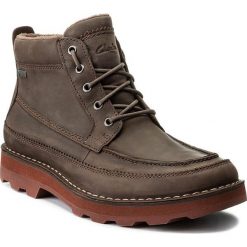 Botki męskie: Kozaki CLARKS - Korik Rise Gtx GORE-TEX 261274297 Dark Brown Lea