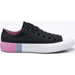 Converse - Tenisówki. Czarne trampki i tenisówki damskie marki Converse, z gumy, na sznurówki. W wyprzedaży za 239,90 zł.