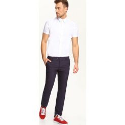 Spodnie długie męskie. Spodnie męskie Top Secret, m, w paski, z bawełny, eleganckie, długie. W wyprzedaży za 79,99 zł.