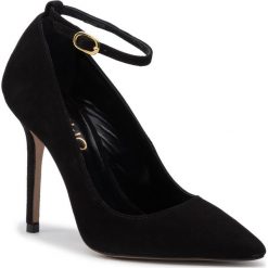 Szpilki LIU JO - Adele 03 S69003 P0021 Black 22222. Czarne półbuty damskie Liu Jo, z aplikacjami, ze skóry, eleganckie, bez obcasa, na obcasie, bez zapięcia. W wyprzedaży za 879,00 zł.