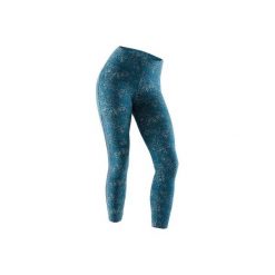 Legginsy Gym & Pilates 7/8 520 damskie. Niebieskie legginsy damskie marki DOMYOS, xs, bez wzorów, z elastanu. Za 64,99 zł.
