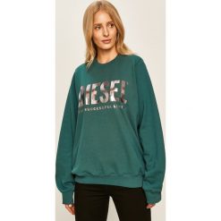 Diesel - Bluza. Bluzy damskie Diesel, s, z nadrukiem, z elastanu, bez rękawów, bez kaptura. W wyprzedaży za 399,90 zł.