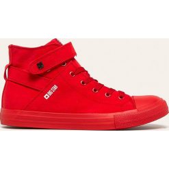 Big Star - Trampki. Czerwone trampki męskie BIG STAR, bez wzorów, z gumy, retro, na sznurówki. Za 129,90 zł.