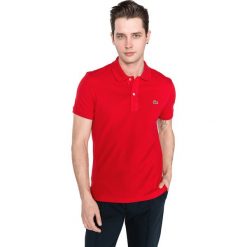 Lacoste Polo Koszulka Czerwony. Czerwone podkoszulki męskie Lacoste, s, bez wzorów, z bawełny, bez rękawów. Za 395,95 zł.