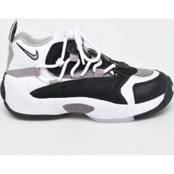 Nike Sportswear - Buty. Czarne buty sportowe damskie Nike Sportswear, bez wzorów, ze skóry, sportowe, nike zoom. W wyprzedaży za 319,90 zł.