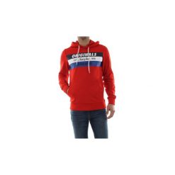 Bluzy Jack Jones 12147688 SHAKEDOWN HOOD. Czerwone bluzy męskie Jack & Jones, s, bez wzorów, bez kołnierzyka, bez rękawów, bez kaptura. Za 107,55 zł.