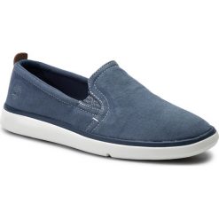 Tenisówki TIMBERLAND - Gateway Pier S/O TB0A21MY432 Dark Blue Canvas. Niebieskie półbuty męskie Timberland, bez wzorów, ze skóry, bez zapięcia. Za 379,99 zł.