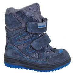 Protetika Buty Zimowe Za Kostkę Chłopięce Fari 21 Niebieski. Niebieskie buty chłopięce zimowe marki Protetika, ze skóry, za kostkę. Za 175,00 zł.