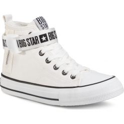 Sneakersy BIG STAR - GG274027 White. Białe półbuty damskie BIG STAR, na co dzień, bez wzorów, ze skóry ekologicznej, retro, bez obcasa, na płaskiej podeszwie, bez zapięcia. Za 129,00 zł.