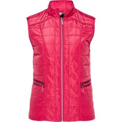 Kamizelka pikowana bonprix różowy hibiskus. Różowe kamizelki damskie marki bonprix. Za 109,99 zł.