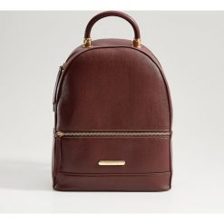 Elegancki plecak z uchwytem - Bordowy. Czerwone plecaki damskie marki Mohito, bez wzorów, eleganckie. Za 119,99 zł.