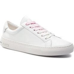 Sneakersy DKNY - Court K1944777 White/Nickel. Białe półbuty damskie DKNY, ze skóry. Za 599,00 zł.