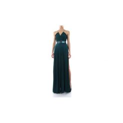 Sukienki długie Elisabetta Franchi AB79292E2. Niebieskie sukienki damskie Elisabetta Franchi, bez wzorów, bez kołnierzyka, bez rękawów, długie. Za 2169,80 zł.