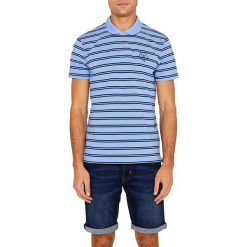 Koszulka polo w kolorze błękitnym. Niebieskie koszulki męskie Esprit Man, m, w paski, z bawełny, polo, bez rękawów. W wyprzedaży za 42,95 zł.