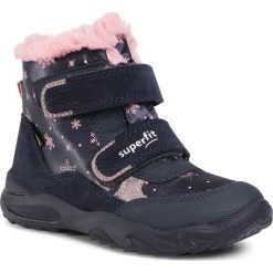 Śniegowce SUPERFIT - GORE-TEX 1-009226-8000 S Blau/Rosa. Niebieskie śniegowce dziewczęce Superfit, bez zapięcia. Za 319,00 zł.