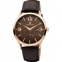 Zegarek kwarcowy w kolorze brązowo-różowozłotym. Brązowe, analogowe zegarki męskie Esprit Watches, metalowe. W wyprzedaży za 136,95 zł.