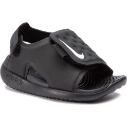 Sandały NIKE - Sunray Adjust 5 (TD) AJ9077 001 Black/White. Czarne sandały chłopięce Nike, z tworzywa sztucznego, bez zapięcia. Za 109,00 zł.