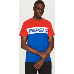 T-shirty męskie: T-shirt z nadrukiem pepsi – Granatowy