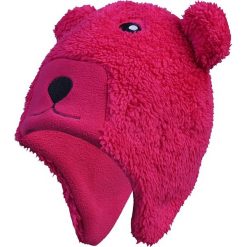 Czapka "Kippo" w kolorze różowym. Różowe czapeczki niemowlęce Color Kids, z aplikacjami, z polaru. W wyprzedaży za 32,95 zł.
