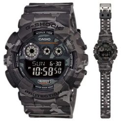 Zegarek Casio Męski GD-120CM-8ER G-Shock Camouflage szary. Szare zegarki męskie CASIO. Za 507,75 zł.