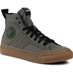 Trampki DIESEL - S-Astico Mid Lace Y01874 P0465 T7434 Olive Night. Zielone półbuty męskie Diesel, bez wzorów, z gumy, bez zapięcia. Za 449,00 zł.