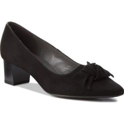 Półbuty PETER KAISER - Binella 47219/240 Schwarz Suede. Czarne półbuty damskie Peter Kaiser, bez wzorów, ze skóry, bez obcasa, na obcasie, bez zapięcia. W wyprzedaży za 419,00 zł.