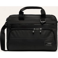 Samsonite - Torba. Czarne torby męskie skórzane Samsonite, w paski, z poliesteru, na ramię, małe. Za 349,90 zł.
