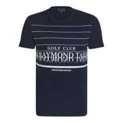 Sir Raymond Tailor T-Shirt Męski Forged M Ciemny Niebieski. Niebieskie koszulki męskie Sir Raymond Tailor, m, z nadrukiem, bez kołnierzyka. W wyprzedaży za 49,90 zł.