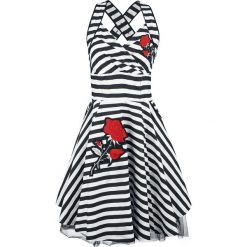 Vixxsin Marianne Dress Sukienka czarny/biały. Białe sukienki na komunię marki Vixxsin, xl, z aplikacjami, z dekoltem na plecach. Za 184,90 zł.