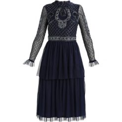 Sukienki: Frock and Frill EMBELLISHED SKATER WITH TIERED SKIRT Sukienka koktajlowa indigo night