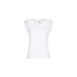 T-shirty z krótkim rękawem Only NICOLE. Białe t-shirty damskie ONLY, s, bez wzorów, bez kołnierzyka. Za 69,00 zł.
