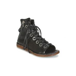 Sandały Airstep / A.S.98 RAMOS. Czarne sandały damskie marki Airstep / A.S.98, bez wzorów, bez obcasa, bez zapięcia. Za 769,00 zł.