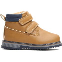 Camelowe Traperki Go Ahead. Brązowe buty chłopięce zimowe marki Born2be, ze skóry, na zamek. Za 64,99 zł.