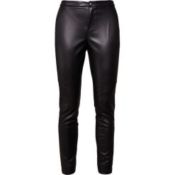 BOSS CASUAL SABY Spodnie materiałowe black. Czarne spodnie damskie BOSS Casual, bez wzorów, z bawełny, casualowe. W wyprzedaży za 471,20 zł.