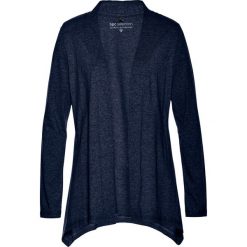 Shirt bez zapięcia bonprix ciemnoniebieski. Niebieskie żakiety damskie bonprix, bez wzorów. Za 59,99 zł.
