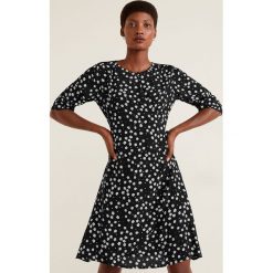 Mango - Sukienka Paris. Szare sukienki mini Mango, na co dzień, l, z tkaniny, casualowe, z okrągłym kołnierzem. Za 139,90 zł.
