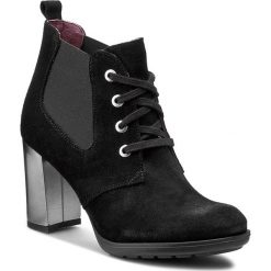 Botki KARINO - 1862/003-P Czarny. Czarne buty zimowe damskie marki Karino, ze skóry. W wyprzedaży za 239,00 zł.