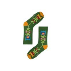 Skarpetki męskie: SKARPETKI W ZIELONE ŁODYGI