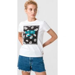 Vans Boxed In Flop Koszulka Biały. Białe koszulki damskie Vans, m, z nadrukiem, z bawełny, bez kołnierzyka. Za 145,95 zł.