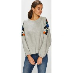 Broadway - Bluza. Szare bluzy damskie z nadrukiem marki Broadway, s, z bawełny, bez kaptura. W wyprzedaży za 119,90 zł.