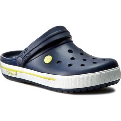 Klapki CROCS - Crocband 2,5 12836 Navy/Citrus. Niebieskie klapki damskie marki Crocs, bez wzorów, z tworzywa sztucznego, bez obcasa. W wyprzedaży za 169,00 zł.