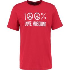 Love Moschino REGULAR LOGO Tshirt z nadrukiem red. Czerwone t-shirty męskie Love Moschino, xl, z nadrukiem, z bawełny. W wyprzedaży za 219,45 zł.