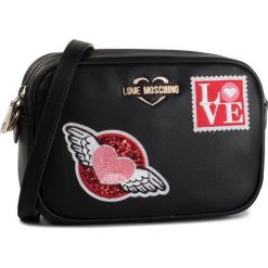 Saszetka nerka LOVE MOSCHINO - JC4100PP18LR0000 Nero. Czarne nerki damskie Love Moschino, bez wzorów, ze skóry ekologicznej, młodzieżowe, bez dodatków. W wyprzedaży za 549,00 zł.