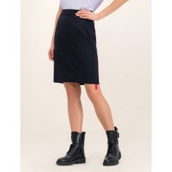 Spódnica ołówkowa Hugo 50414364. Niebieskie spódniczki damskie HUGO, bez wzorów, z elastanu, midi, ołówkowe. W wyprzedaży za 319,00 zł.