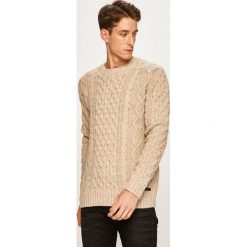 Pepe Jeans - Sweter Steve. Brązowe swetry męskie Pepe Jeans, s, bez wzorów, z wełny, z okrągłym kołnierzem, bez kaptura. W wyprzedaży za 299,90 zł.