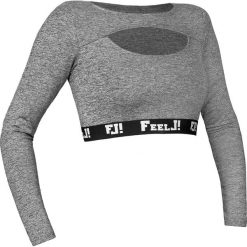 Crop top FEMI. Bluzki damskie FJ!, m, bez wzorów, z dzianiny, bez kołnierzyka. Za 149,00 zł.