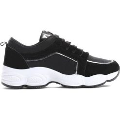 Czarne Sneakersy Long Run. Czarne sneakersy damskie marki vices, z materiału. Za 89,99 zł.