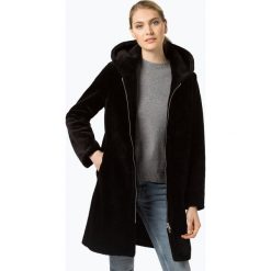 Marie Lund - Płaszcz damski, czarny. Czarne płaszcze damskie Marie Lund, bez wzorów, z futra. Za 699,95 zł.